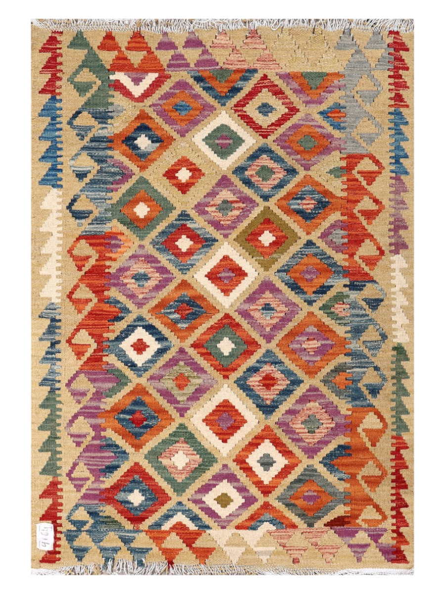 Maimana Kilim - 116 × 80 cm (3'10" x 2'7")