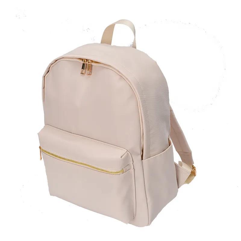 In stock waterproof backpack casual schoolbag large capacity high quality simple backpack school nylon storage bag